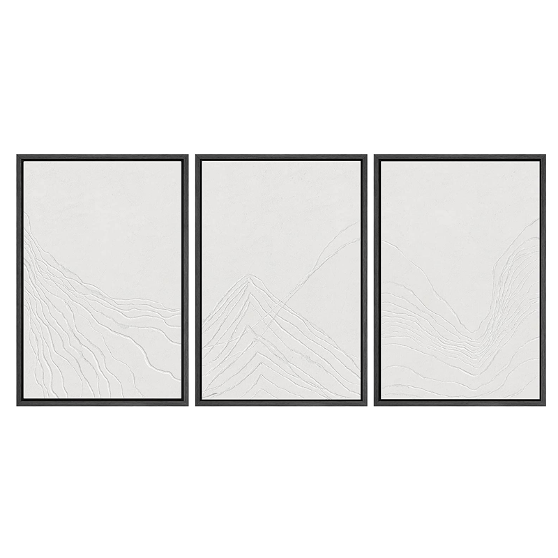 Modern White Framed Wall Art