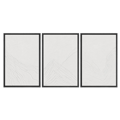 Modern White Framed Wall Art