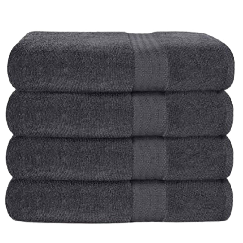 Premium Cotton 4 Pack Bath Towel Set