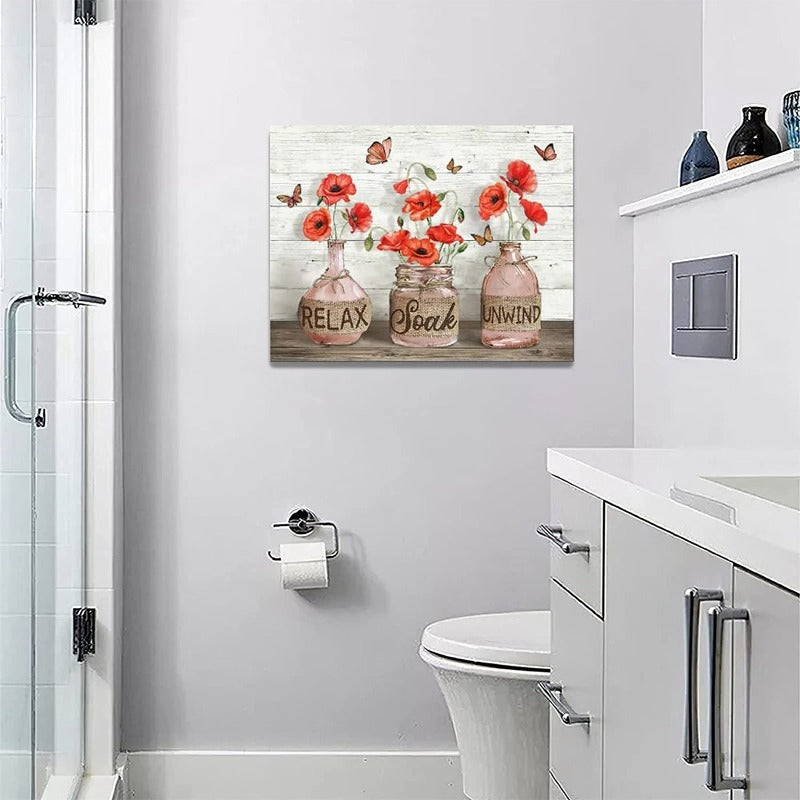 Modern Bathroom Decor Wall Art