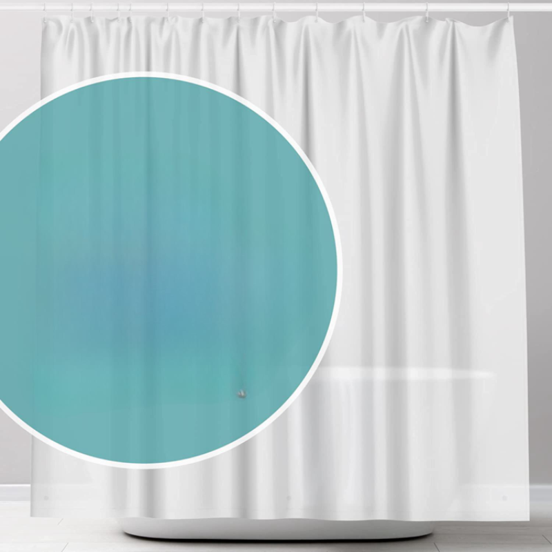 Shower Curtain With 3 Magnetic Weights