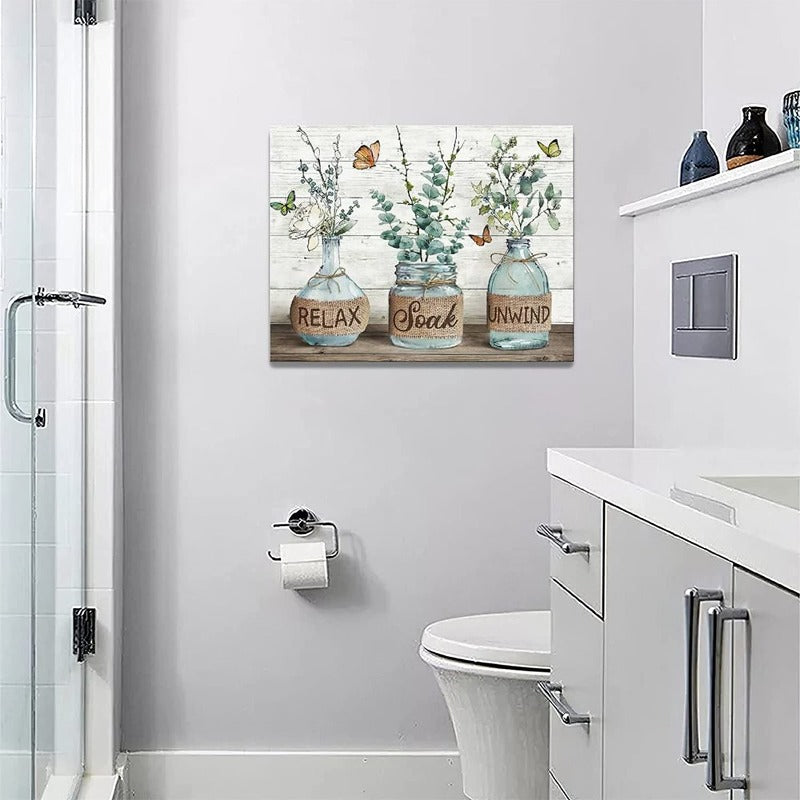 Modern Bathroom Decor Wall Art