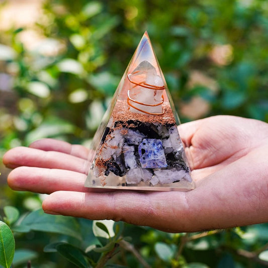 Inspirational Orgonite Pyramid for Success