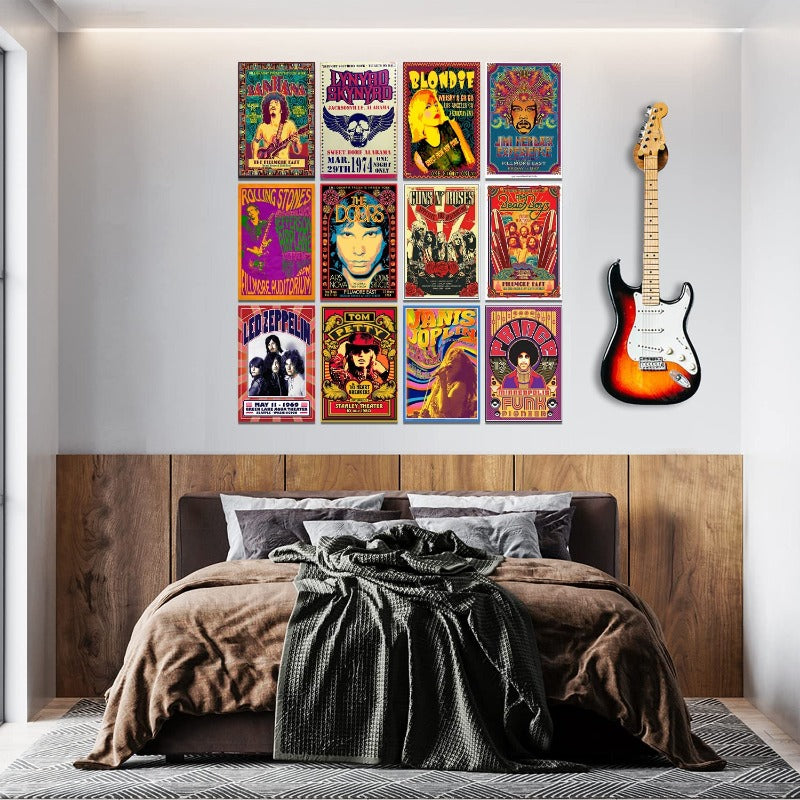 Vintage Rock Band Posters