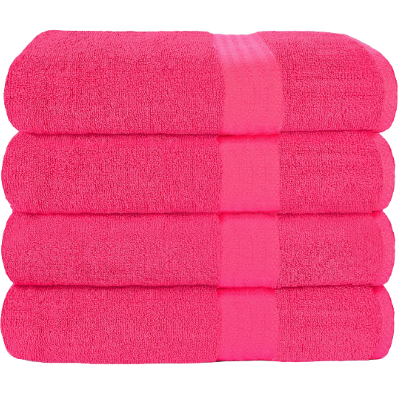 Premium Cotton 4 Pack Bath Towel Set