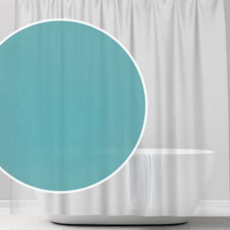 Shower Curtain With 3 Magnetic Weights