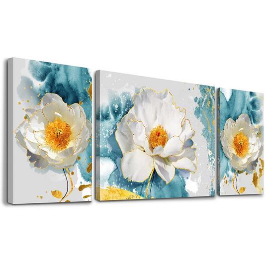 Peony Flower Canva Wall Art