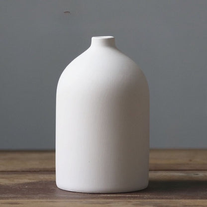 Modern White Ceramic Decorative Vases