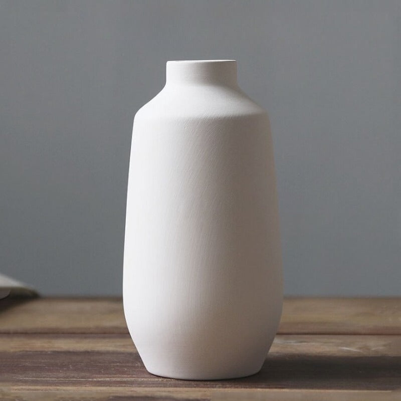 Modern White Ceramic Decorative Vases