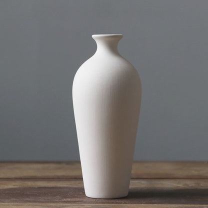 Modern White Ceramic Decorative Vases