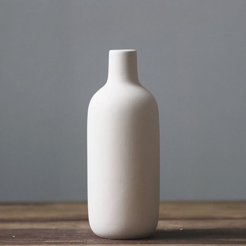 Modern White Ceramic Decorative Vases