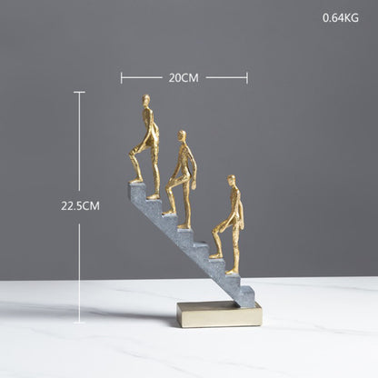 Resin People Stairs Figurine Character Statues