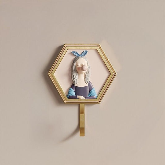 Bubble Girl Self-Adhesive Wall Hanging Hook