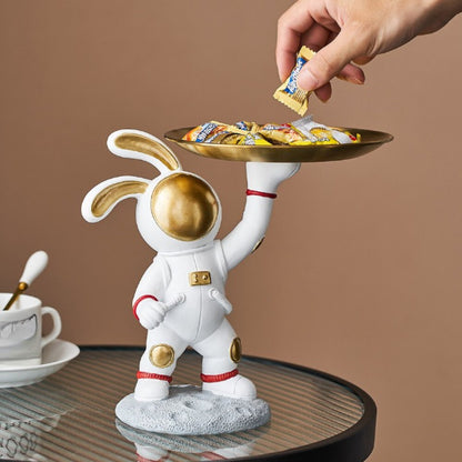 Modern Home Rabbit Astronaut Tray