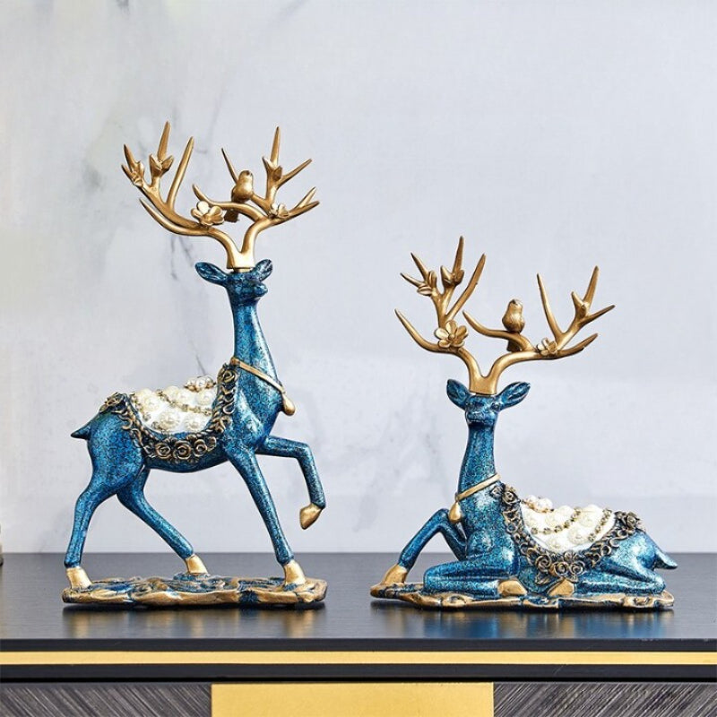 The Resin Reindeer Figurines