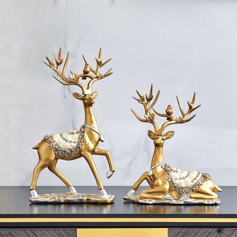 The Resin Reindeer Figurines