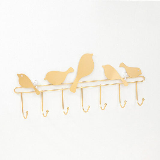 7 Hooks Bird Shape Key Hanging Wall Holder