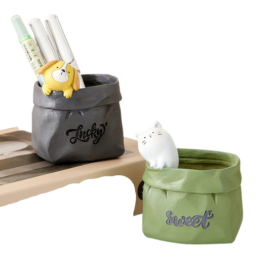 Animal In The Sack Decorative Pen Holder