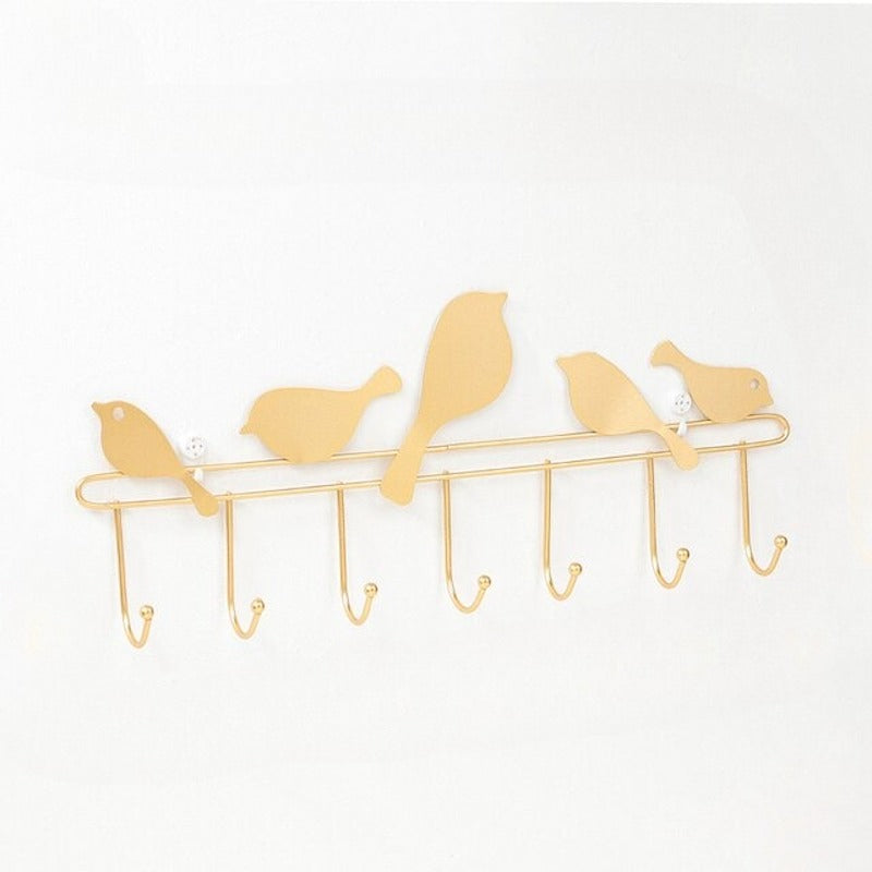 7 Hooks Bird Shape Key Hanging Wall Holder