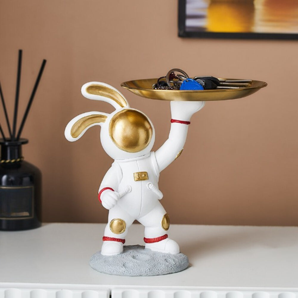 Modern Home Rabbit Astronaut Tray