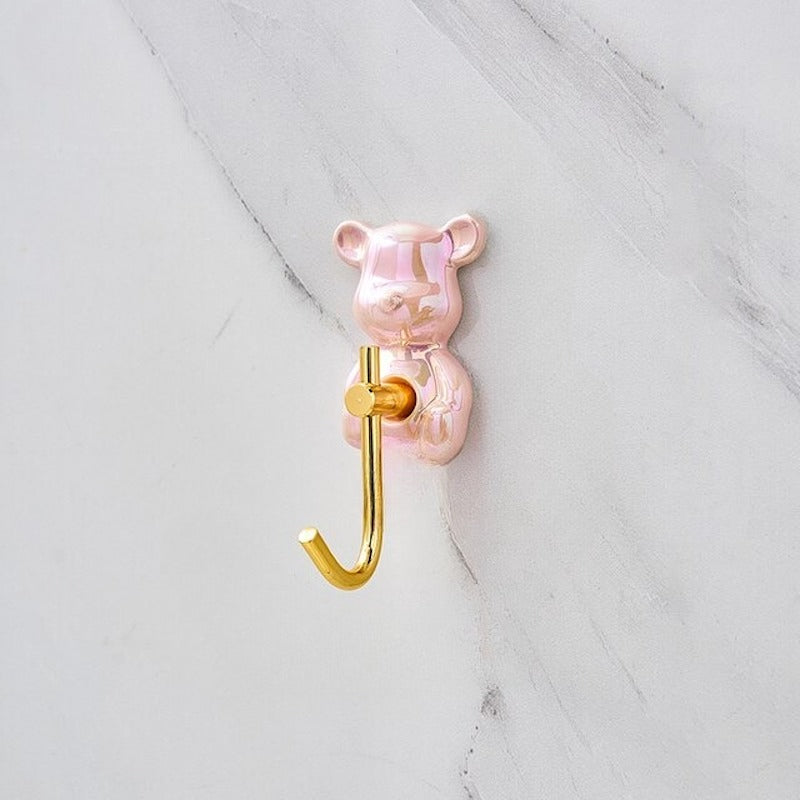 Bear Shape Self-adhesive Key Hanging Hook