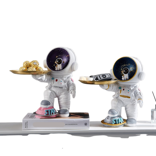 Astronaut Sculpture Decorative Storage Organizer Set