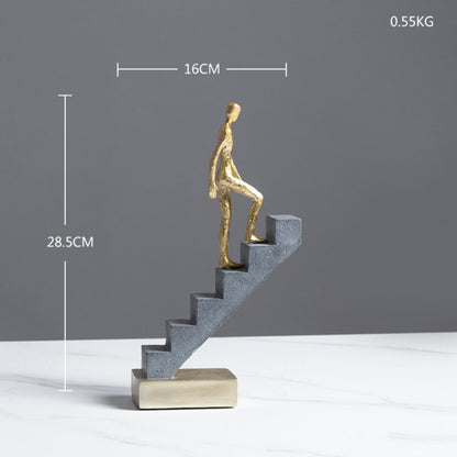 Resin People Stairs Figurine Character Statues