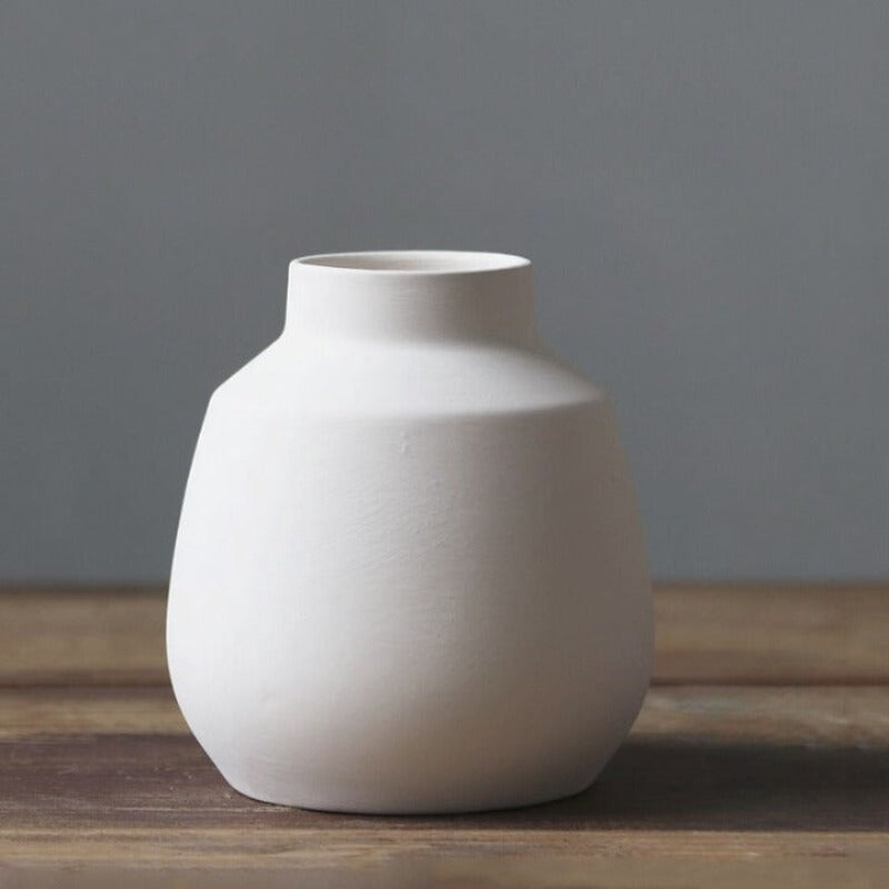 Modern White Ceramic Decorative Vases