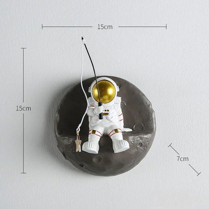 Wall Mount Astronaut 3D Room Decor Figurine