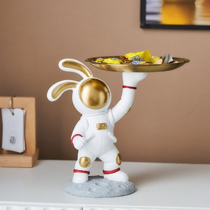 Modern Home Rabbit Astronaut Tray