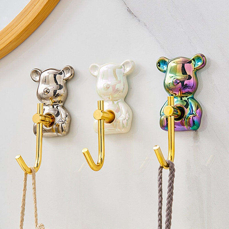 Bear Shape Self-adhesive Key Hanging Hook