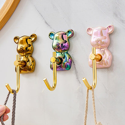 Bear Shape Self-adhesive Key Hanging Hook