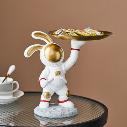 Modern Home Rabbit Astronaut Tray