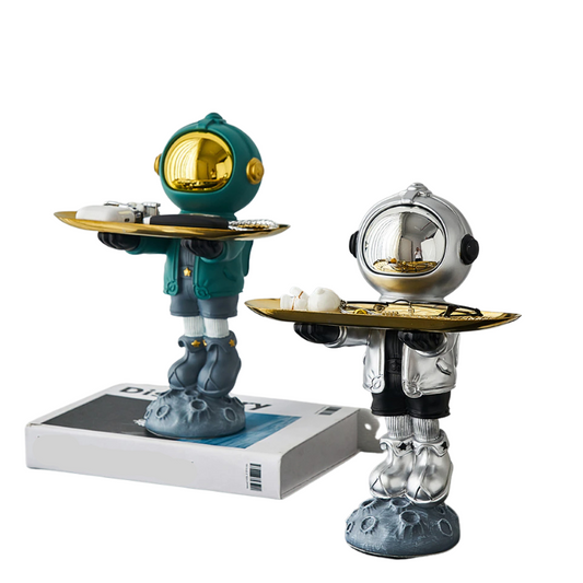 Resin Astronaut Decorative Storage Organizer Set