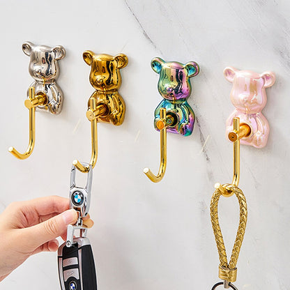 Bear Shape Self-adhesive Key Hanging Hook