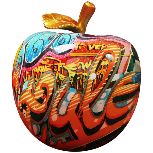 Graffiti Apple Home Decoration Figurines