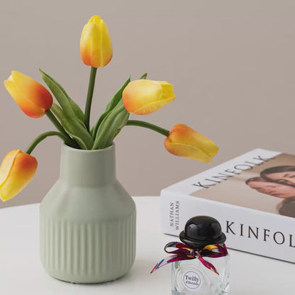 The Ceramic Solid Flower Vase