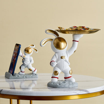 Modern Home Rabbit Astronaut Tray