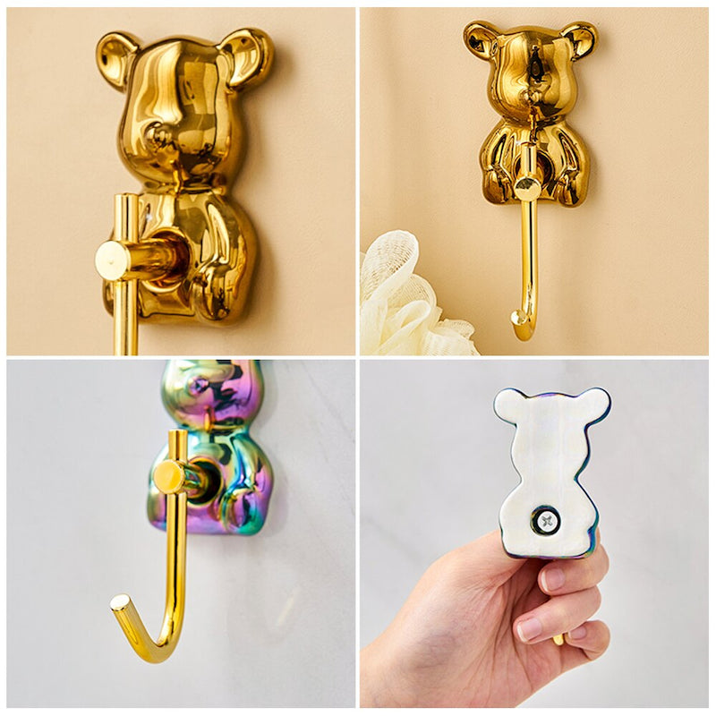 Bear Shape Self-adhesive Key Hanging Hook