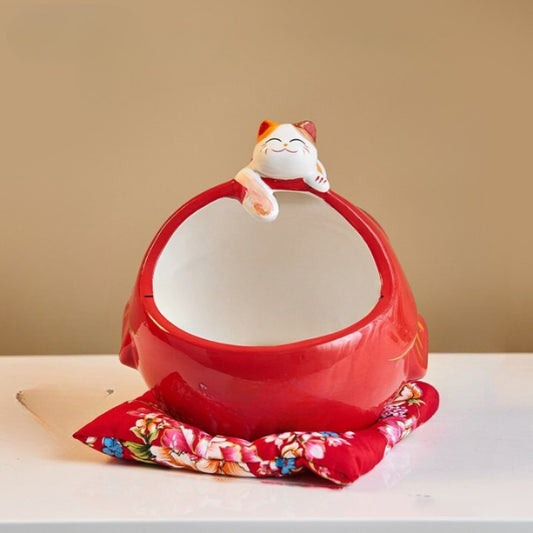 Cute Lucky Cat Ceramic Storage