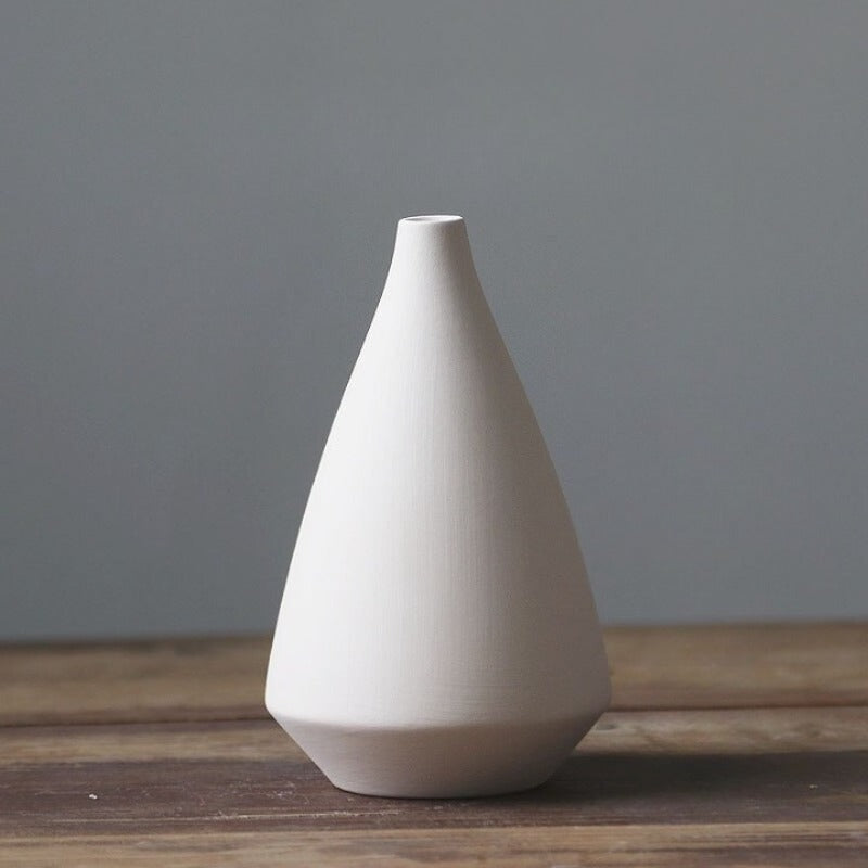 Modern White Ceramic Decorative Vases