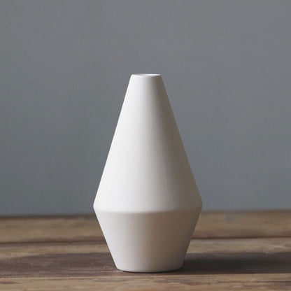 Modern White Ceramic Decorative Vases