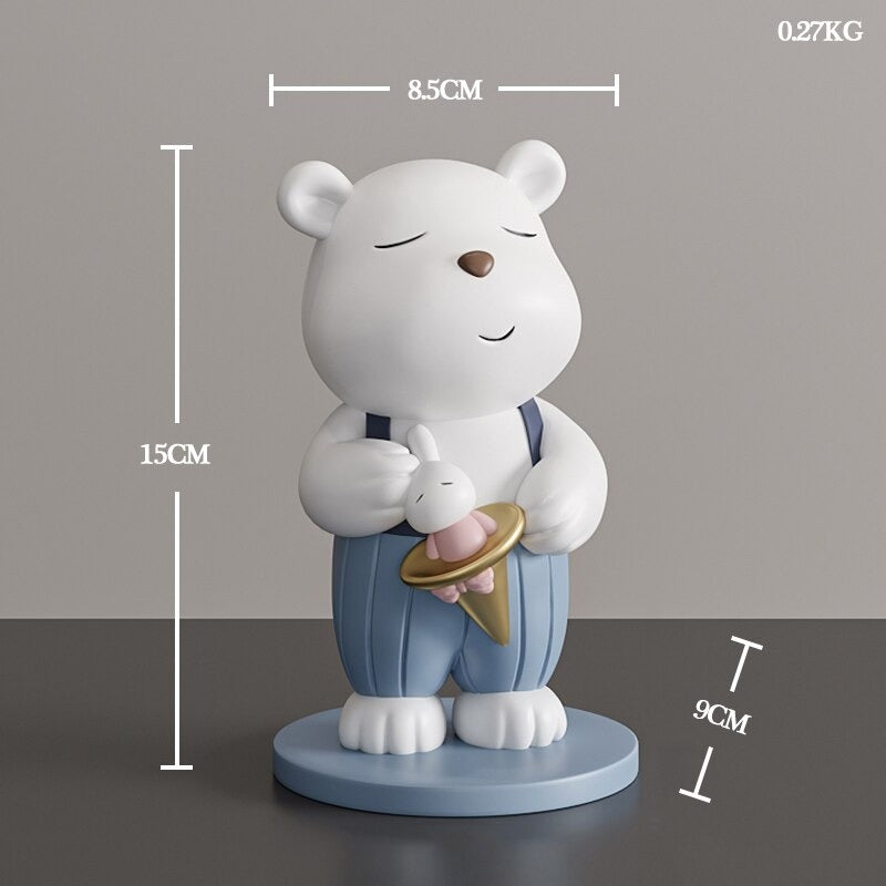 The Resin White Bear Figurines