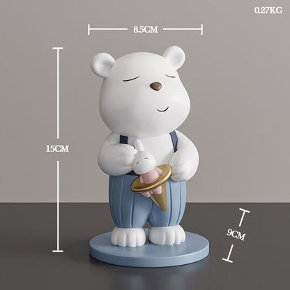 The Resin White Bear Figurines