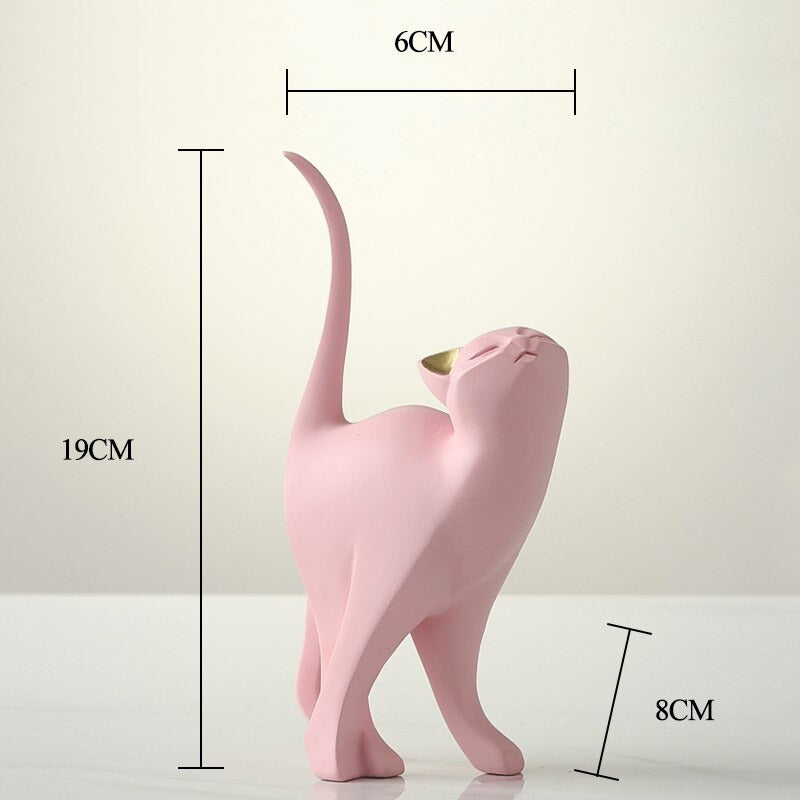 The Pink Cat Figurines