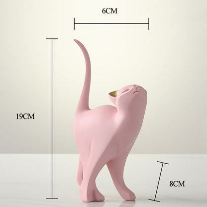 The Pink Cat Figurines