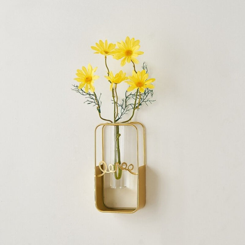 The Metal Golden Frame Vase