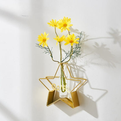 The Metal Golden Frame Vase