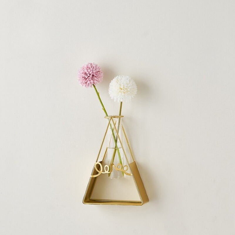 The Metal Golden Frame Vase