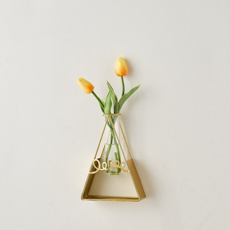 The Metal Golden Frame Vase